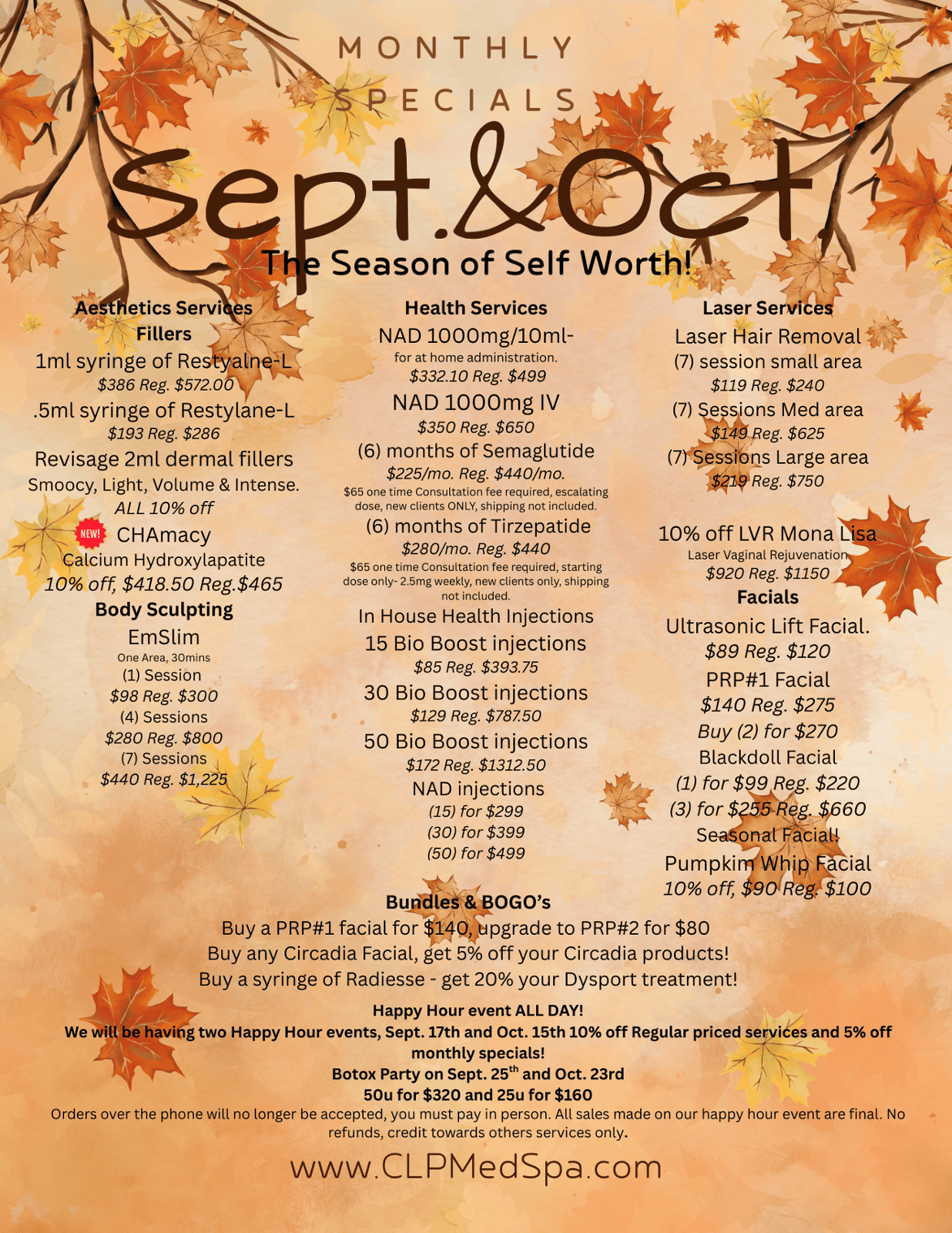 CPL MedSpa Specials